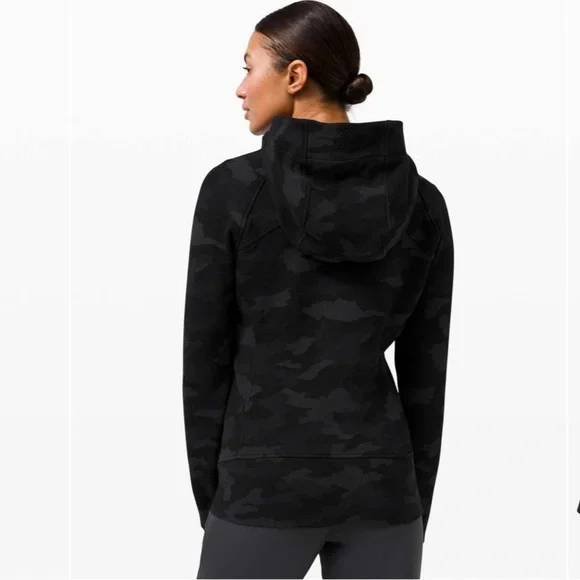 Lululemon Scuba Hoodie Light Cotton Fleece Heritage 365 Camo Deep Coal Multi 8 - Picture 4 of 12